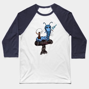 Hookah Smoking Catterpillar V3.0 Baseball T-Shirt